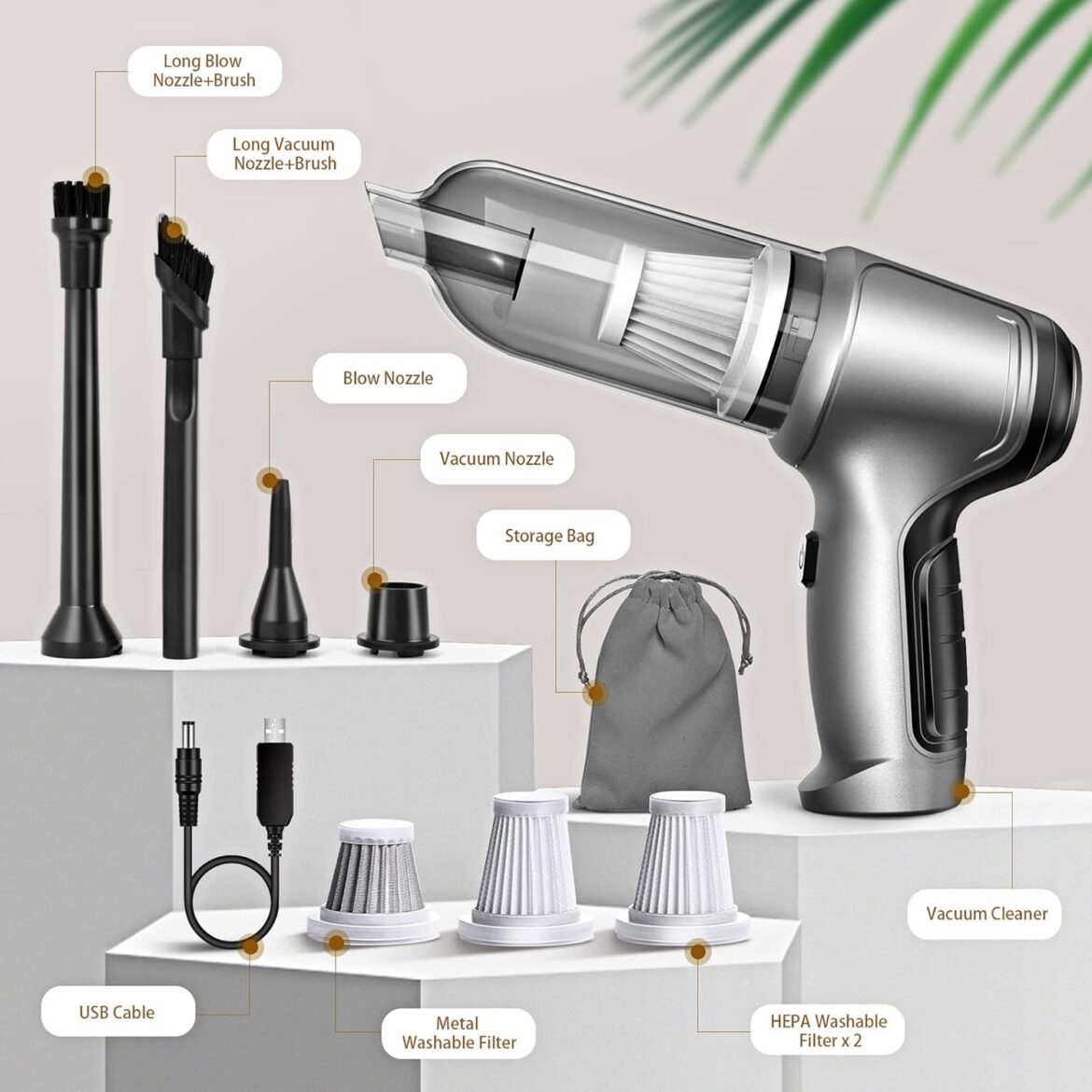 Handheld Car Vacuum Cleaner Cordless - Image 7