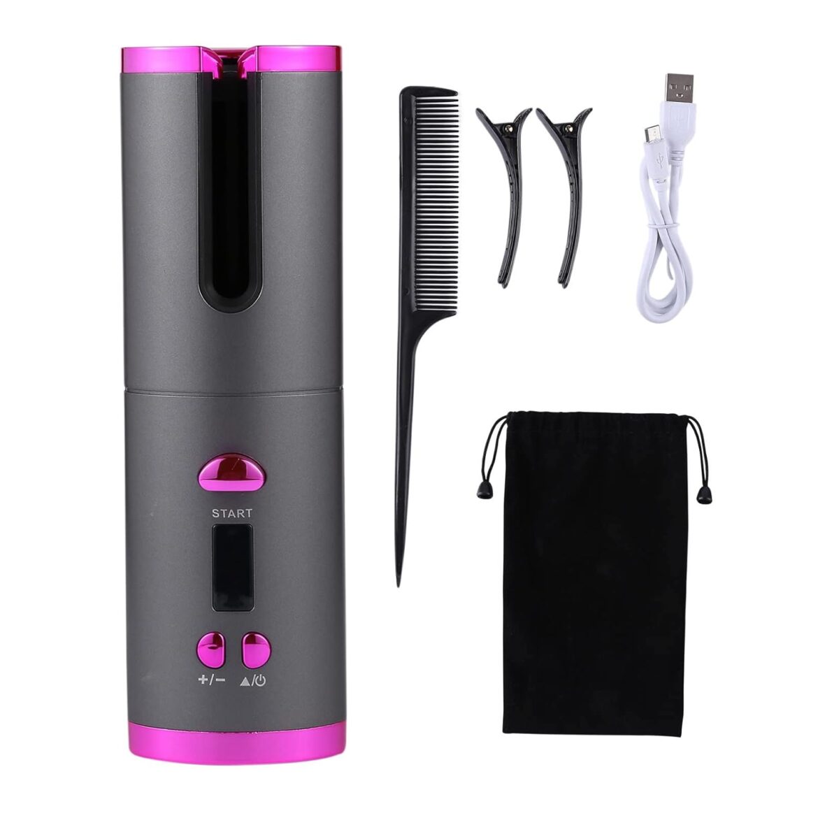 Wireless Portable Rotating Ceramic Automatic Hair Curler