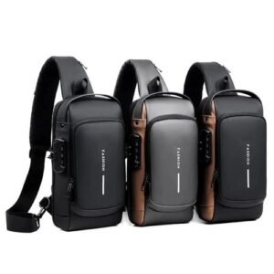 Anti Theft Chest Bag for Men Shoulder Bags USB