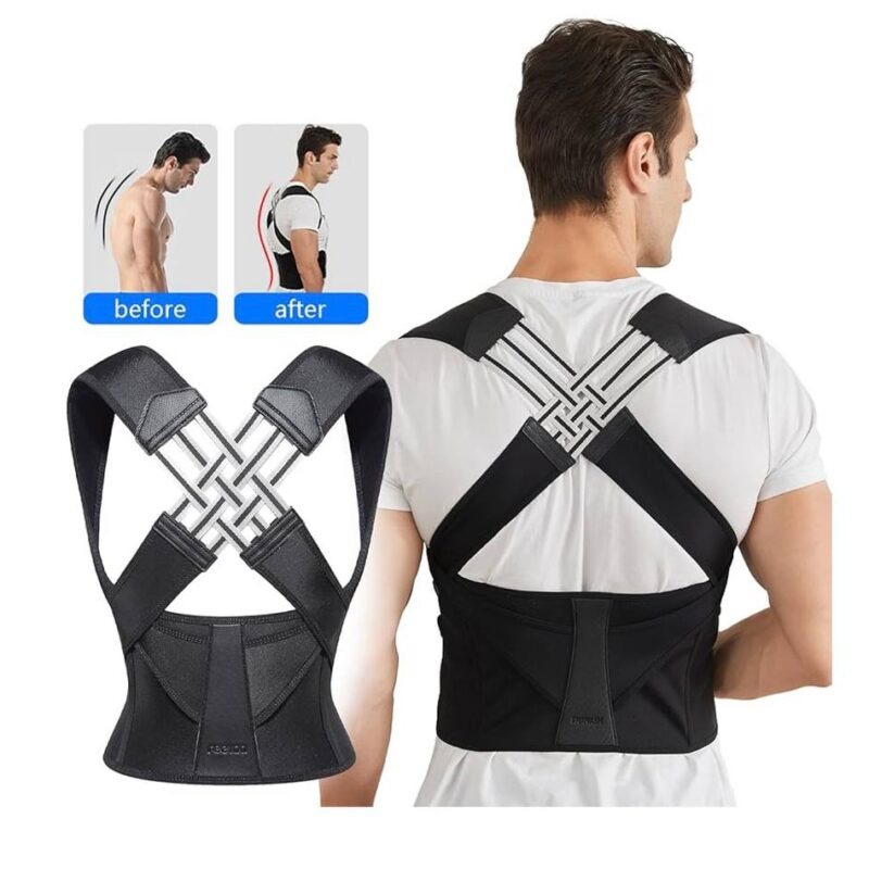 Adjustable Posture Corrector for Back and Shoulder Support – Unisex Design