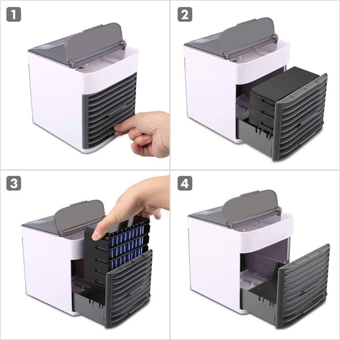 CoolAir Ultra – USB Personal Space Air Cooler with LED Light - Image 2